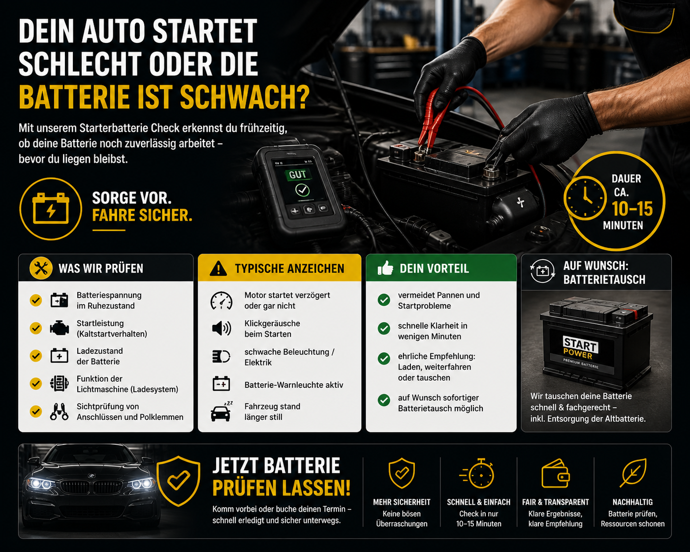 Starterbatterie Check